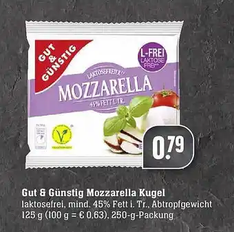 Edeka Gut & Günstig Mozzarella Kugel Angebot