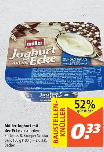 Marktkauf Müller Joghurt Mit Der Ecke Verschiedene Sorten Angebot