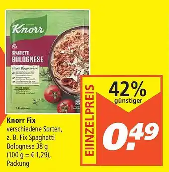 Marktkauf Knorr Fix Verschiedene Sorten Angebot