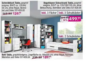 Möbel Boss Schreibtisch Tablo Angebot