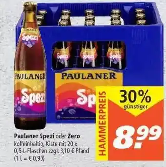 Marktkauf Paulaner Spezi Oder Zero Angebot