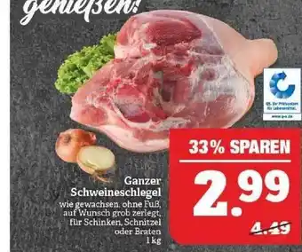 Marktkauf Ganzer Schweineschlegel Angebot