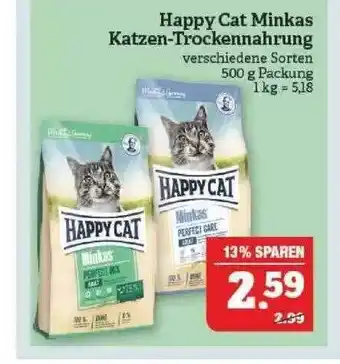 Marktkauf Happy Cat Minkas Katzen-trockennahrung Angebot