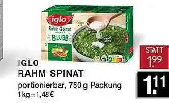 Edeka Zurheide Iglo Rahm Spinat Angebot