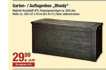 V Markt Garten Oder Auflagenbox „Woody” Angebot