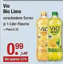 V Markt Vio Bio Limo 1L Angebot