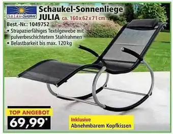 Norma24 Schaukel-sonnenliege Julia Angebot