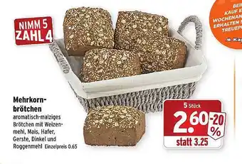 Wasgau Mehrkorn-brötchen Angebot