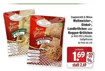 Wasgau Coppenrath & Wiese Weltmeister- Dinkel- Landbrötchen Oder Roggen-brötchen Angebot