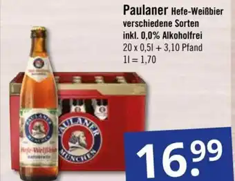 GetränkePartner Paulaner Hefe Weißbier 20x0,5L Angebot