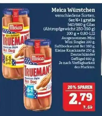 Marktkauf Meica Würstchen Angebot