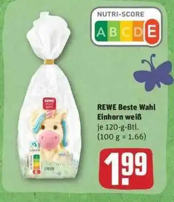 REWE Rewe Beste Wahl Einhorn Weiß Angebot