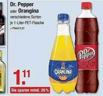 V Markt Dr Pepper Oder Orangina 1L Angebot