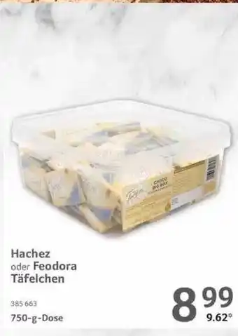 Selgros Hachez Oder Feodora Täfelchen Angebot