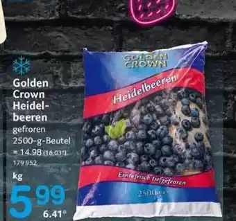 Selgros Golden Crown Heidelbeeren Angebot