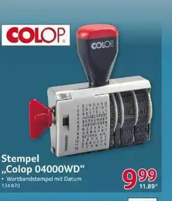 Selgros Stempel „colop 04000wd ” Angebot