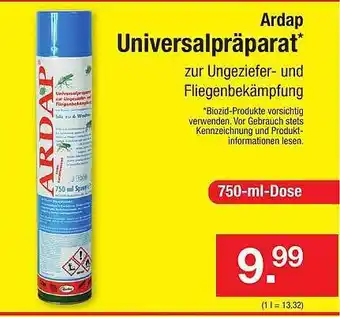 Zimmermann Ardap Universalpräparat Angebot