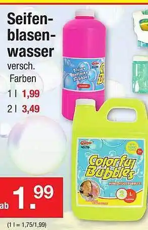 Zimmermann Seifen Blasen Wasser Angebot