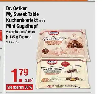 V Markt Dr Oetker My Sweet Table Kuchenkonfekt Oder Mini Gugelhupf Angebot