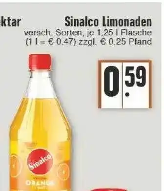 Edeka Sinalco Limonaden Versch. Sorten Angebot