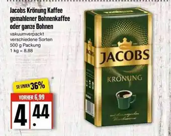 Edeka Jacobs Krönung Kaffee Gemahlener Bohnenkaffee Oder Ganze Bohnen Angebot