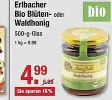 V Markt Erlbacher Bio Blüten Oder Waldhonig 500g Angebot