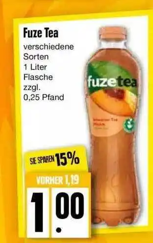 Edeka Fuze Tea Verschiedene Sorten Angebot