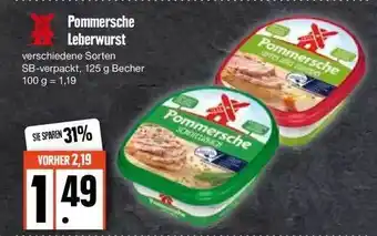 Edeka Pommersche Leberwurst Verschiedene Sorten Angebot