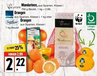 Edeka Yacaran Mandarinen Edeka Orangen Sanlucar Orangen Angebot