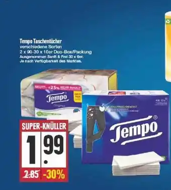 Edeka Tempo Taschentücher Angebot