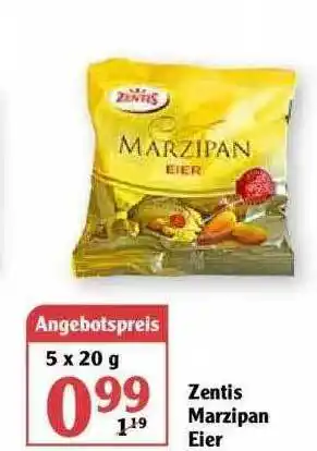 Globus Zentis Marzipan Eier Angebot