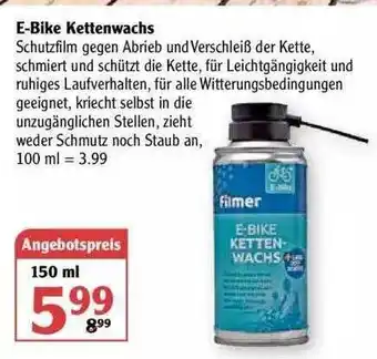 Globus E-bike Kettenwachs Angebot