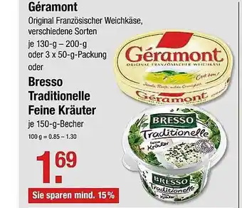 V Markt Géramont Oder Bresso Traditionelle Feine Kräuter Angebot