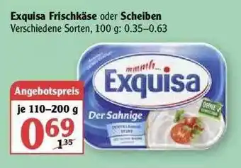 Globus Exquisa Frischkäse Oder Scheiben Angebot