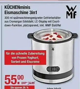 V Markt Wmf Küchenminis Eismaschine 3in1 Angebot