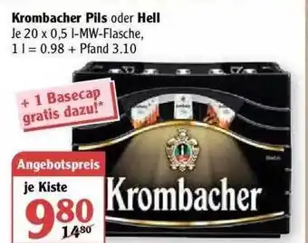 Globus Krombacher Pils Oder Hell Angebot