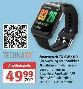 Globus Technaxx Smartwatch TX-SW7 HR Angebot