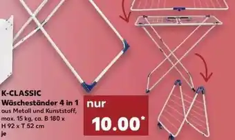 Kaufland K-classic Wäscheständer 4 In 1 Angebot