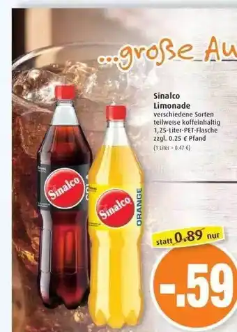 Markant Sinalco Limonade Verschiedene Sorten Angebot