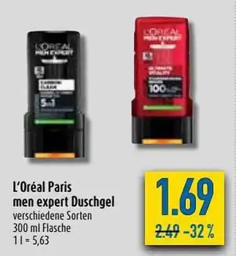 diska L'oréal Paris Men Expert Duschgel 300ml Angebot