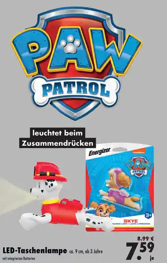 Mäc Geiz Paw Patrol LED Taschenlampe Angebot