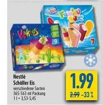 diska Nestlé Schöller Eis 365-563ml Angebot