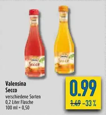 diska Valensina Secco 0,2L Angebot