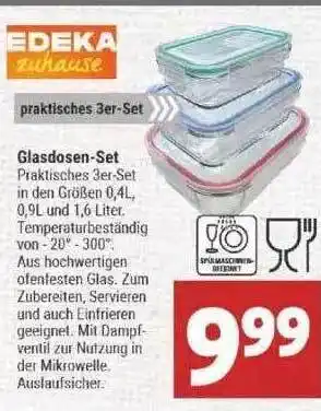 Marktkauf Glasdosen-set Edeka Zuhause Angebot