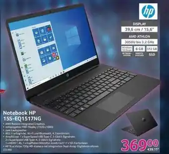 Selgros Notebook Hp 15s-eq1517ng Angebot