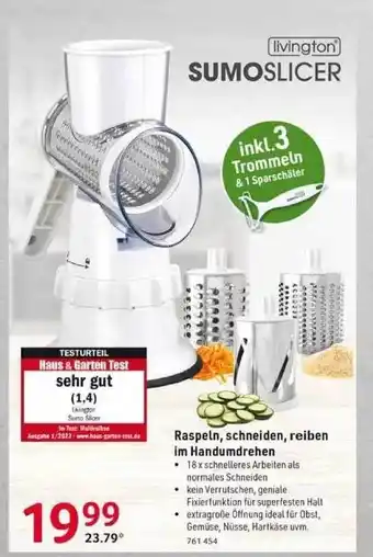 Selgros Raspeln Schneiden Reiben Im Handumdrehen Sumoslicer Angebot