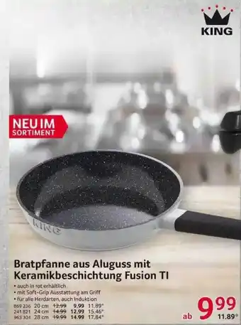 Selgros Bratpfanne Aus Aluguss Mit Keramikbeschichtung Fusion Ti King Angebot