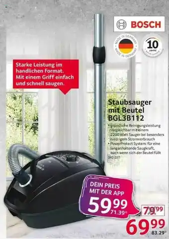 Selgros Bosch Staubsauger Mit Beutel Bgl3b112 Angebot