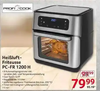 Selgros Heißluft-fritteuse Pc-fr 1200 H Profi Cook Angebot