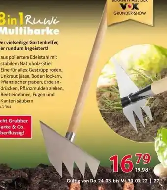 Selgros 8 In 1 Ruwi Multiharke Angebot